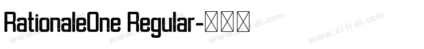 RationaleOne Regular字体转换